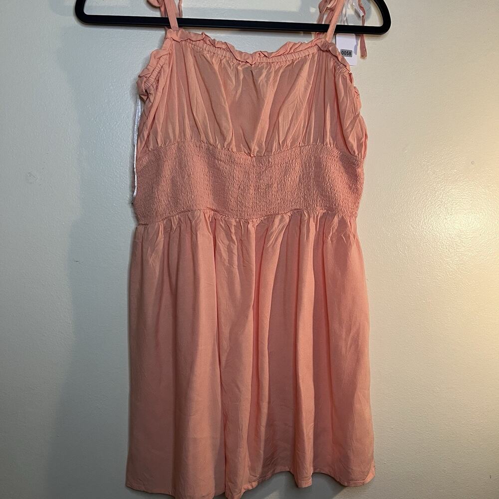 VERTICHE DRESS Size G Grande / Large -Tie Straps Peach 100% VISCOSA Dry Clean